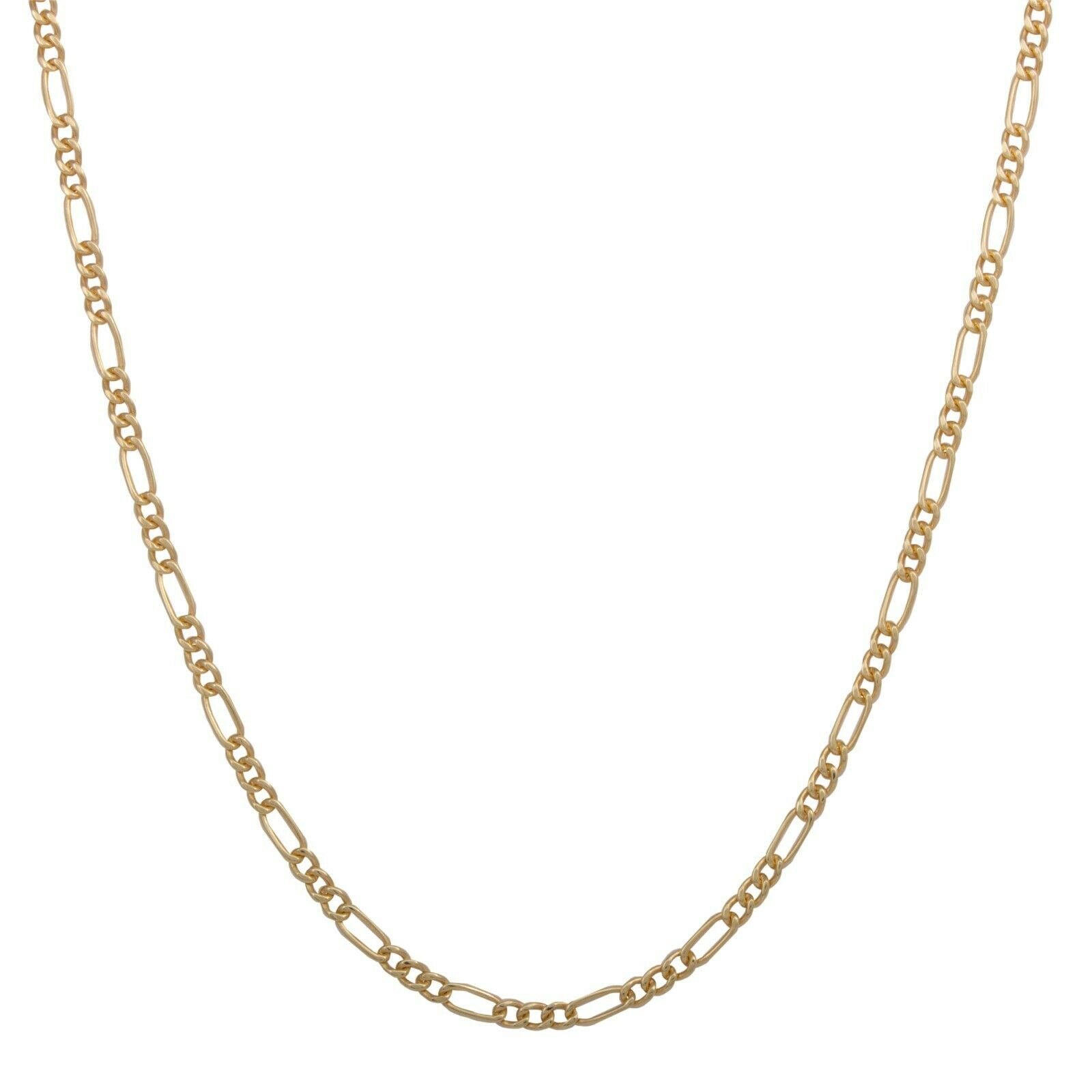 Gelbgold Neu 14 Kt Juwelier Figaro Hals Kette Stärke 2,3 mm aus Echt Gold 585