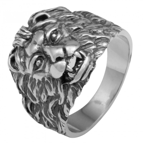 Löwenkopf Ring 925er Silber