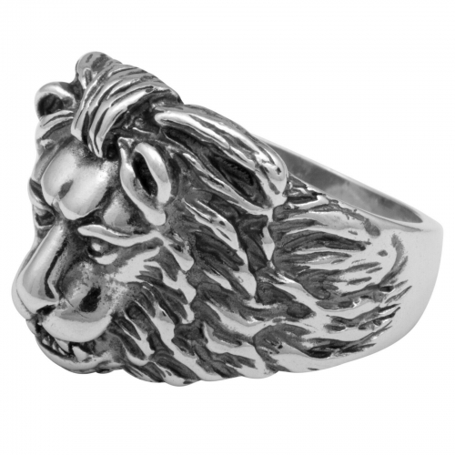 Löwenkopf Ring 925er Silber