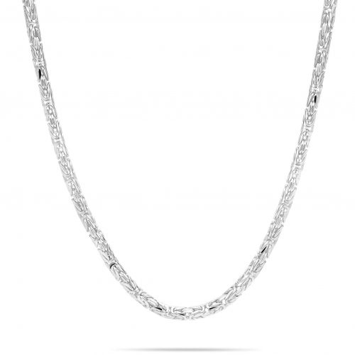 Königskette Rund 4mm 925 Silber Diamantiert Damen Herren - 1.jpg.jpg
