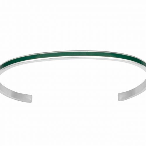 Armreif Linie Emaille Grün 16 cm - 3.jpg